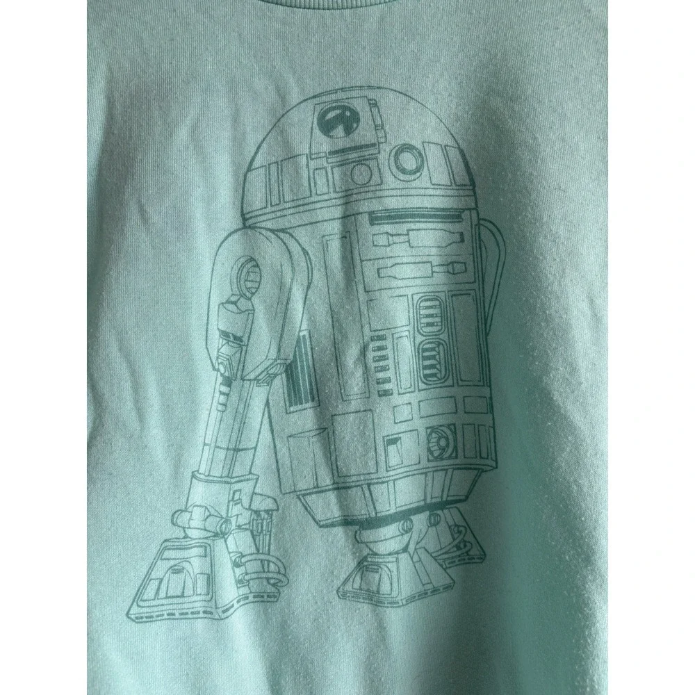 Disney 100 Star Wars Kids Mint Green R2-D2 C-3PO Sweatshirt Joggers Set L 10/12